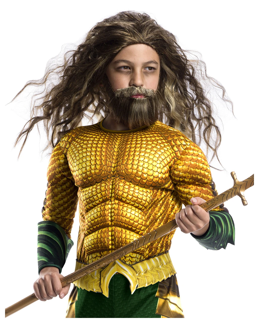 Aquaman Muskelkostüm Für Kinder Deluxe – Bild 2