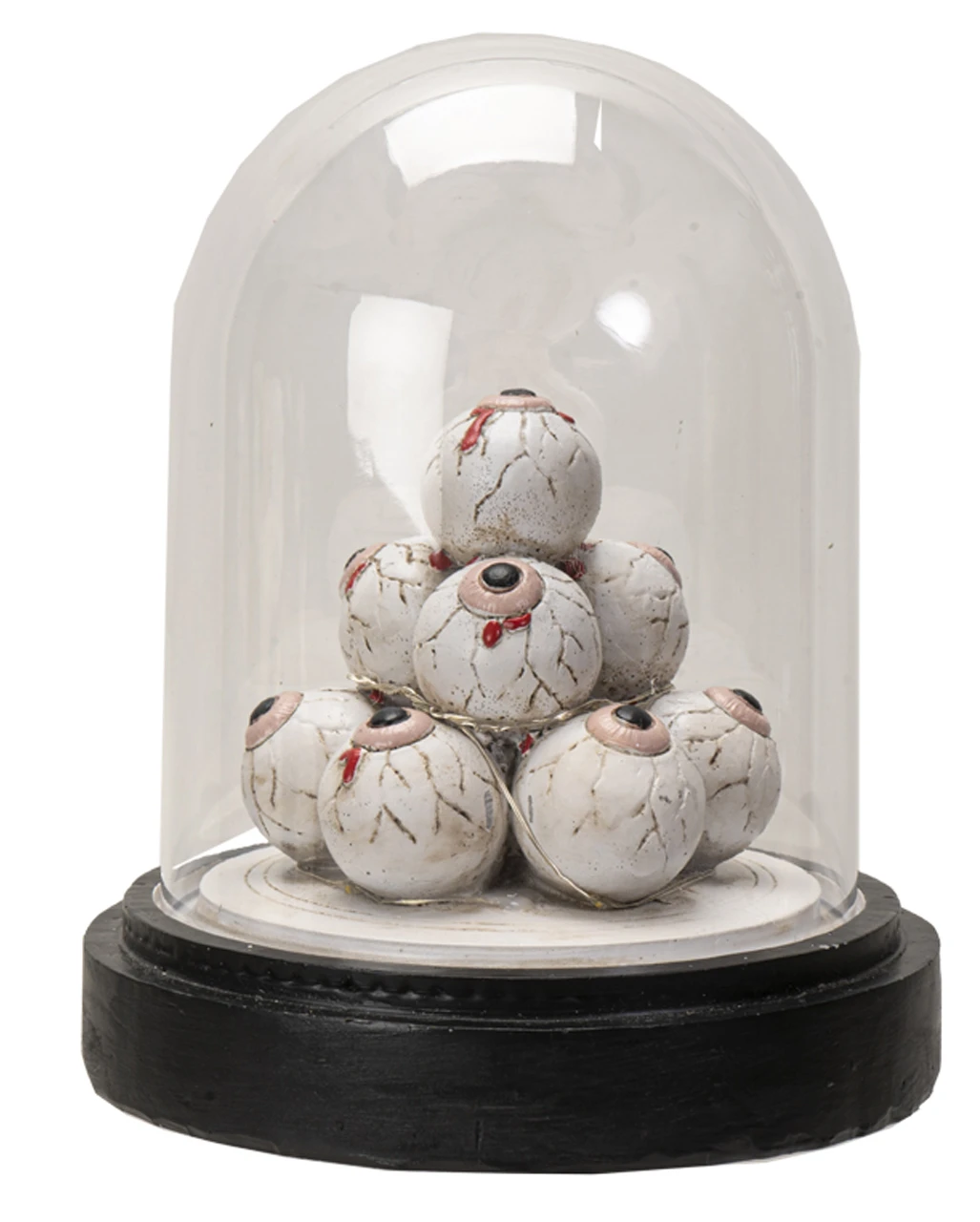 Beleuchteter Augenhügel Unter Glashaube 18cm – Bild 2