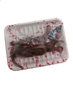 Road Kill Ratte Metzgerteller Deko