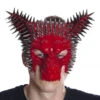 Rote Burning Man Spike Wolf Maske