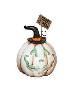 Halloween Creep It Real Kürbis Mit LED 14cm