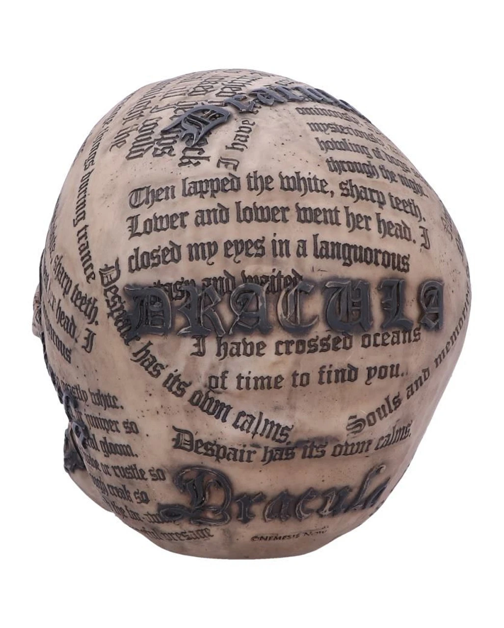 Dracula Totenkopf Mit Bram Stoker Zitaten – Bild 3