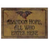 Vintage Abandon Hope Schild 43x11cm