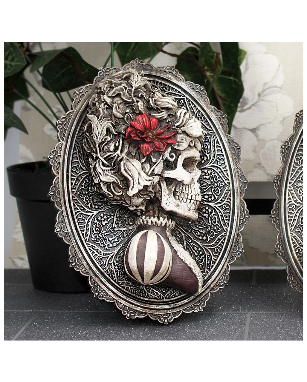 Gothic Skelett Dame Day Of The Dead Wand- & Standbild – Bild 5