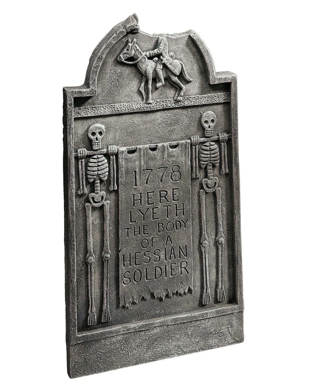 Grabstein Kopfloser Reiter