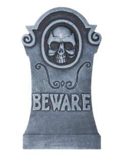 Halloween Grabstein Totenkopf & Inschrift