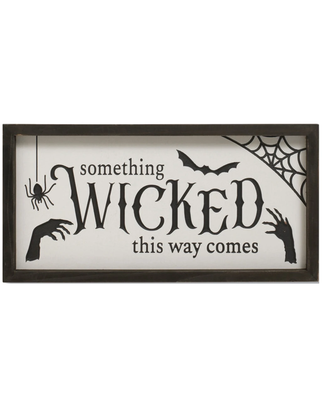 "Something Wicked This Way Comes" Halloween Wandbild 40cm