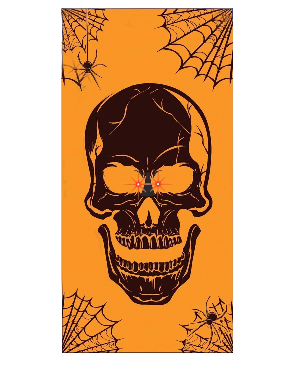 Totenschädel Türfolie Mit LED