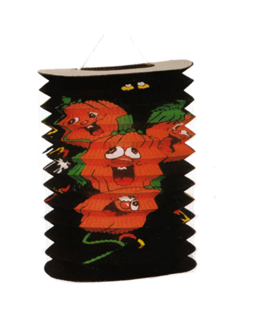 Kürbis Lampion 20 Cm Schwarz