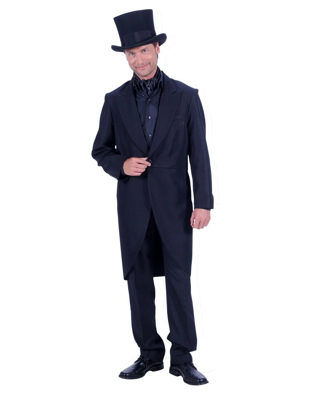 Schwarzer Herrenfrack Deluxe