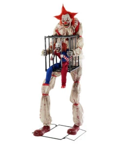 Killer Clown Mit Clown In Käfig Animatronic