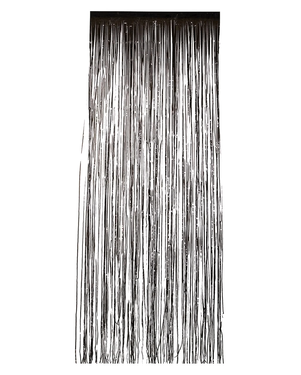 Schwarzer Lametta Vorhang