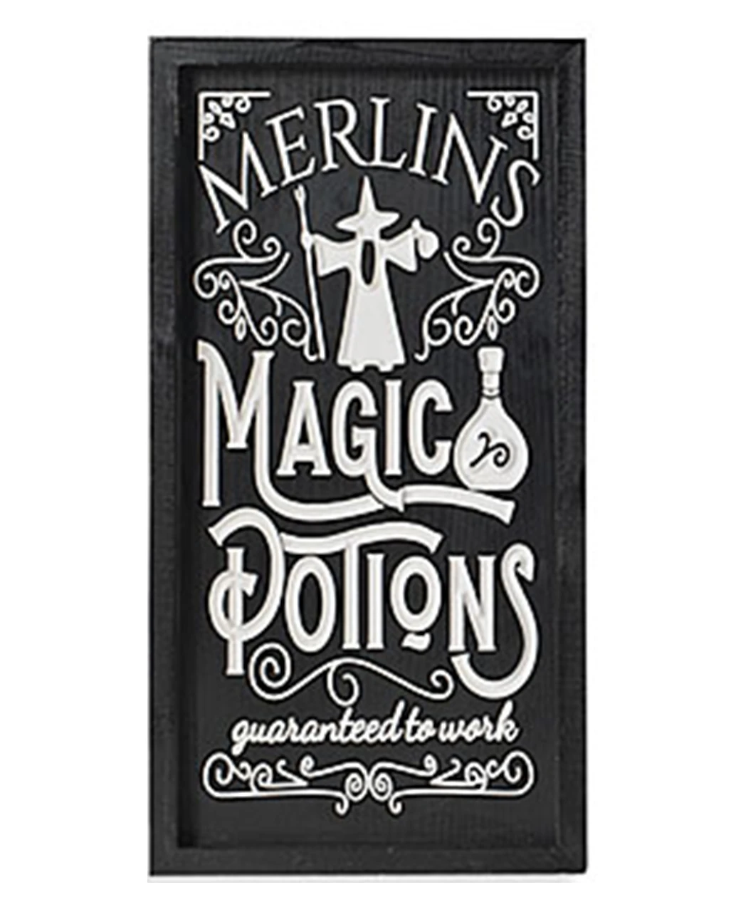 "Merlins Magic Potions" Halloween Wandbild 41cm