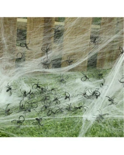 Schwarze Kunststoff Spinnen 50 St.