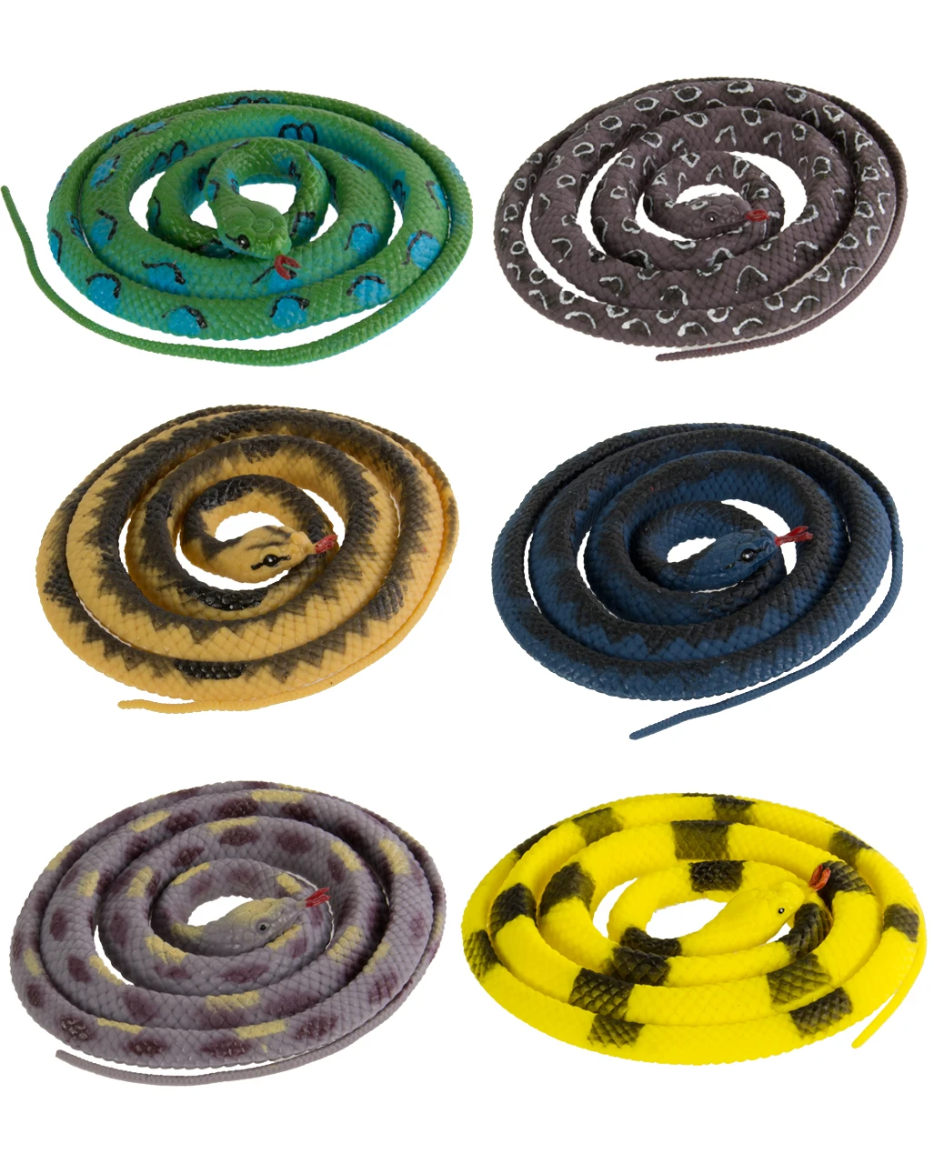 Gummi Schlange 146cm Versch. Farben