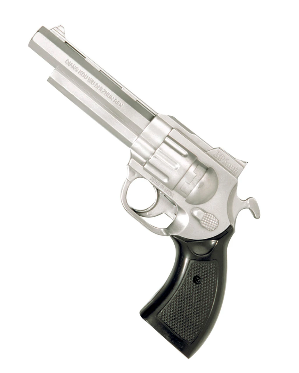 Silberfarbener Trommelrevolver