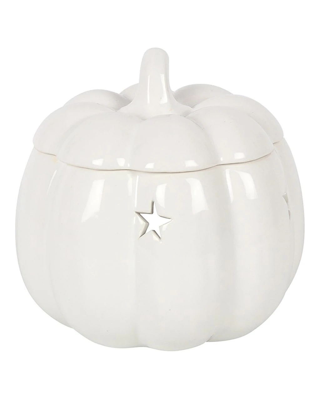 Weiße Halloween Kürbis Duftlampe – Bild 2