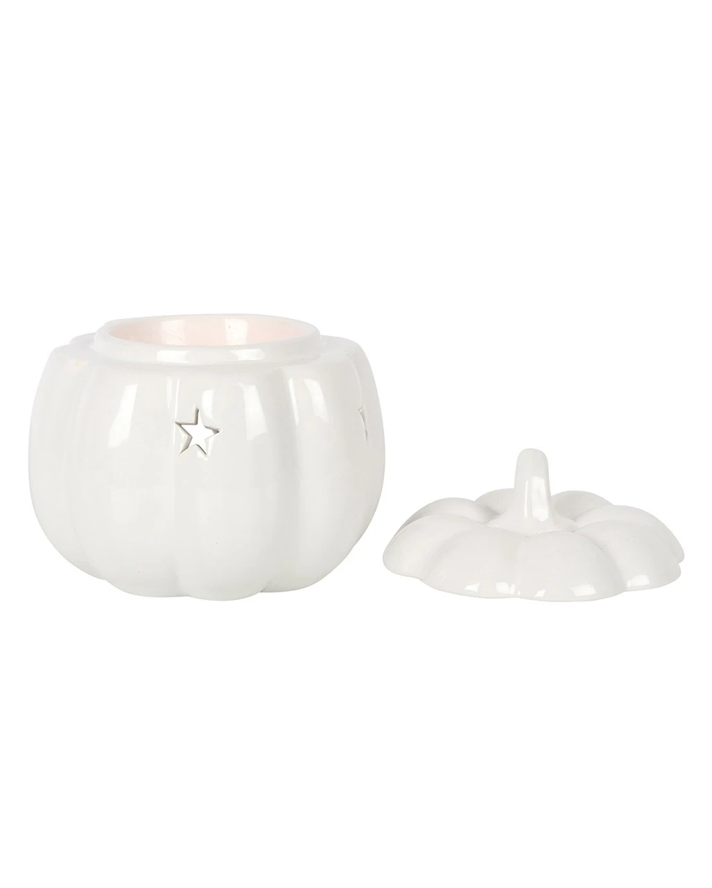 Weiße Halloween Kürbis Duftlampe – Bild 3