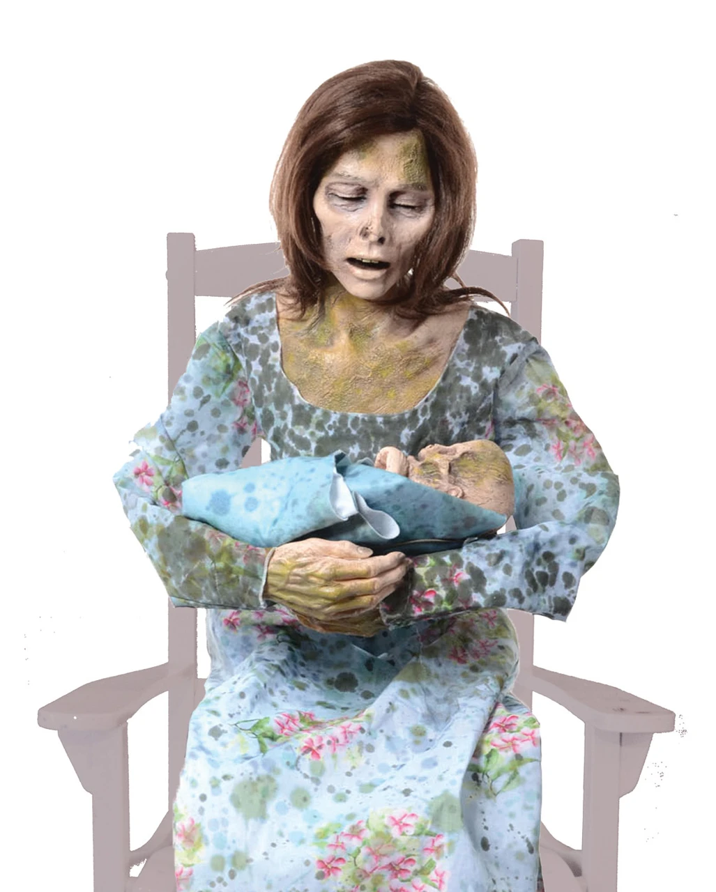 Zombie Mama & Baby Halloween Animatronic Mit Sound – Bild 2