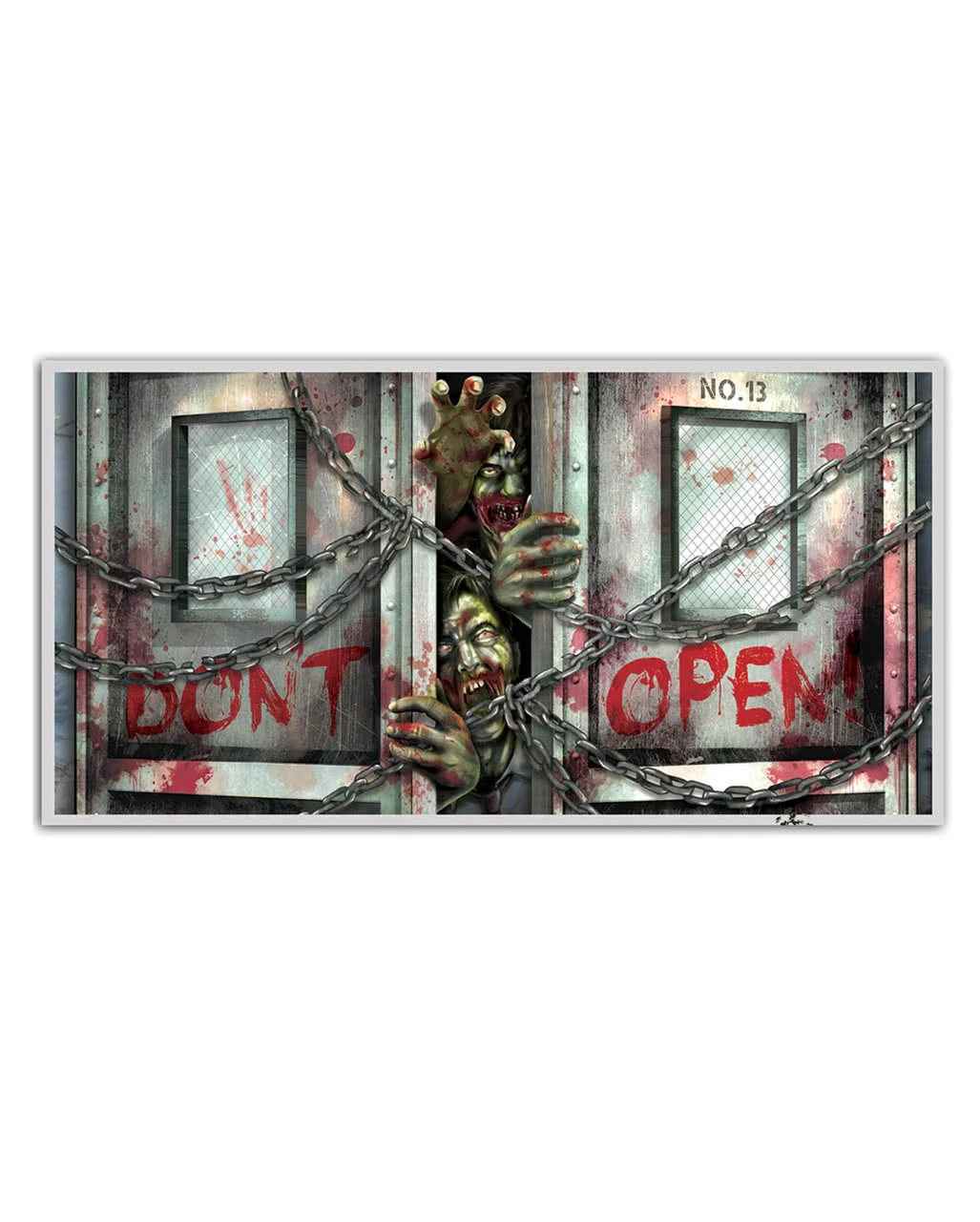 "Don't Open" Zombie Banner